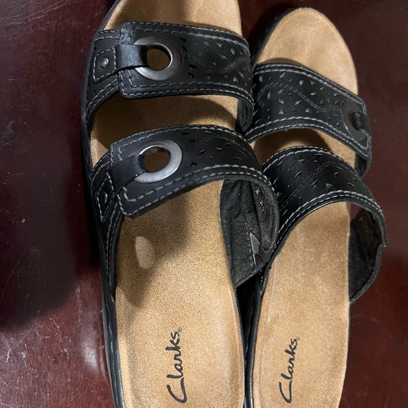 Clarks Collection Lexi Laurel Womens Size 8.5 M Sandals Wedge - Picture 3 of 5